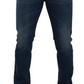 Elegant Dark Blue Skinny Denim Jeans