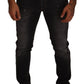 Sleek Slim-Fit Designer Denim Jeans