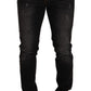 Sleek Slim-Fit Designer Denim Jeans