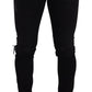 Slim Fit Italian Black Wash Skinny Jeans