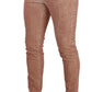 Pink Slim Fit Skinny Denim Jeans