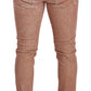 Pink Slim Fit Skinny Denim Jeans