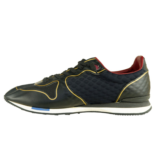 Black Leather Men Sneaker