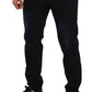 Chic Slim Fit Dark Blue Denim Jeans