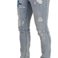 Elegant Slim Fit Light Blue Denim Jeans