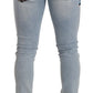 Elegant Slim Fit Light Blue Denim Jeans