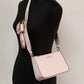 Jet Set Small Powder Blush PVC Crossbody Tech Handbag Purse