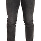 Elegant Gray Wash Skinny Jeans