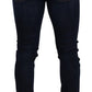 Chic Dark Blue Slim Fit Jeans