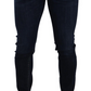 Chic Dark Blue Slim Fit Jeans