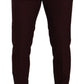 Maroon Slim Fit Dress Pants