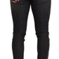 Elegant Slim Fit Distressed Skinny Jeans