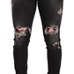 Elegant Slim Fit Distressed Skinny Jeans