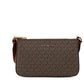 Jet Set Travel Small Brown Crossbody Tech Attachment Handbag Purse