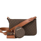 Jet Set Travel Small Brown Crossbody Tech Attachment Handbag Purse