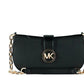 Carmen Small Black Saffiano Leather Pouchette Handbag Purse Bag