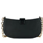 Carmen Small Black Saffiano Leather Pouchette Handbag Purse Bag