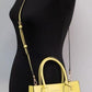 Mercer Medium Sunshine Pebble Leather Messenger Crossbody Handbag