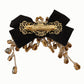 Elegant Crystal-Embellished Silk Hairband