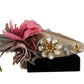 Multicolor Floral Silk Tiara Headband