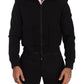 Elegant Black Wool Short Coat Jacket