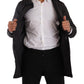 Elegant Black Parka Hooded Jacket
