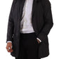 Elegant Black Parka Hooded Jacket