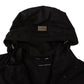 Elegant Black Parka Hooded Jacket