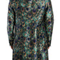 Elegant Multicolor Silk Overcoat Jacket