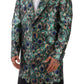 Elegant Multicolor Silk Overcoat Jacket