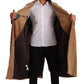 Elegant Beige Cotton Overcoat for Men