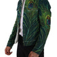 Elegant Peacock Print Short Jacket