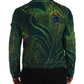 Elegant Peacock Print Short Jacket