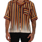 Silk Striped Casual Italian Shirt