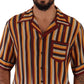 Silk Striped Casual Italian Shirt