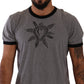 Chic Heart Print Crewneck Tee