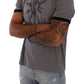 Chic Heart Print Crewneck Tee