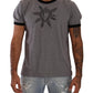 Chic Heart Print Crewneck Tee