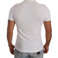 Elegant White Cotton Polo T-Shirt