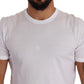 Chic White Crewneck Cotton Tee
