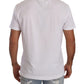 Elegant White V-Neck Cotton T-Shirt