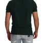 Elegant Green Motif Crewneck Tee