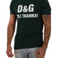 Elegant Green Motif Crewneck Tee