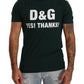 Elegant Green Motif Crewneck Tee