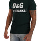 Elegant Green Motif Crewneck Tee