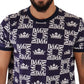 Regal Crown Print Crewneck T-Shirt