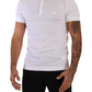 Elegant White Cotton Polo Shirt