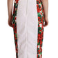 Elegant Red Floral Midi Bodycon Dress