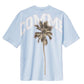 Light Blue Cotton Men T-Shirt