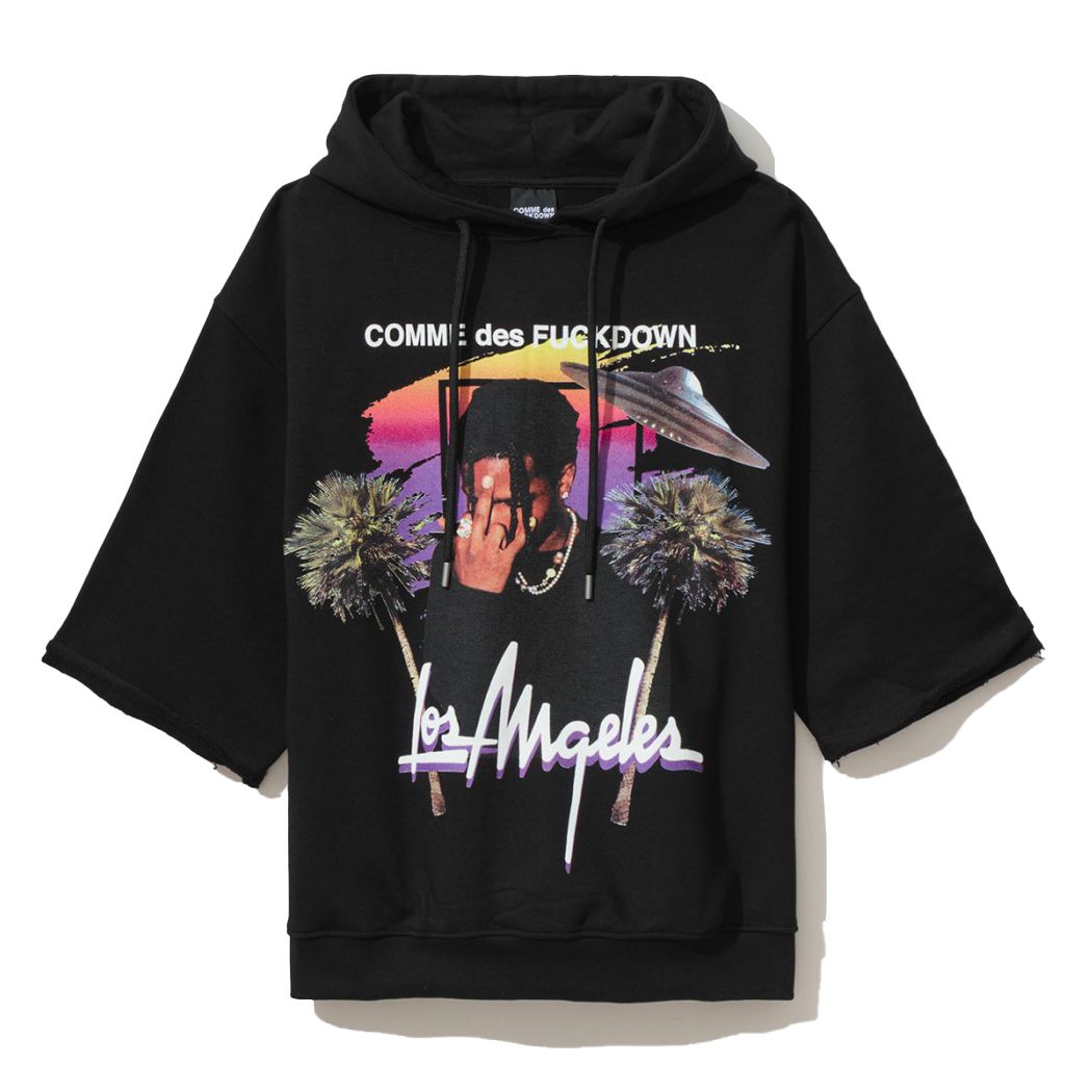 Black Cotton Men Sweatshirt